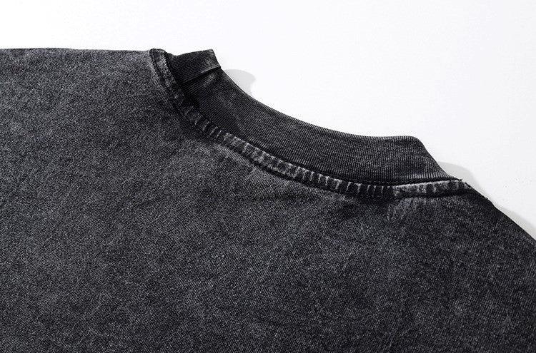 Yıkanmış Tişört Doberman Oversize