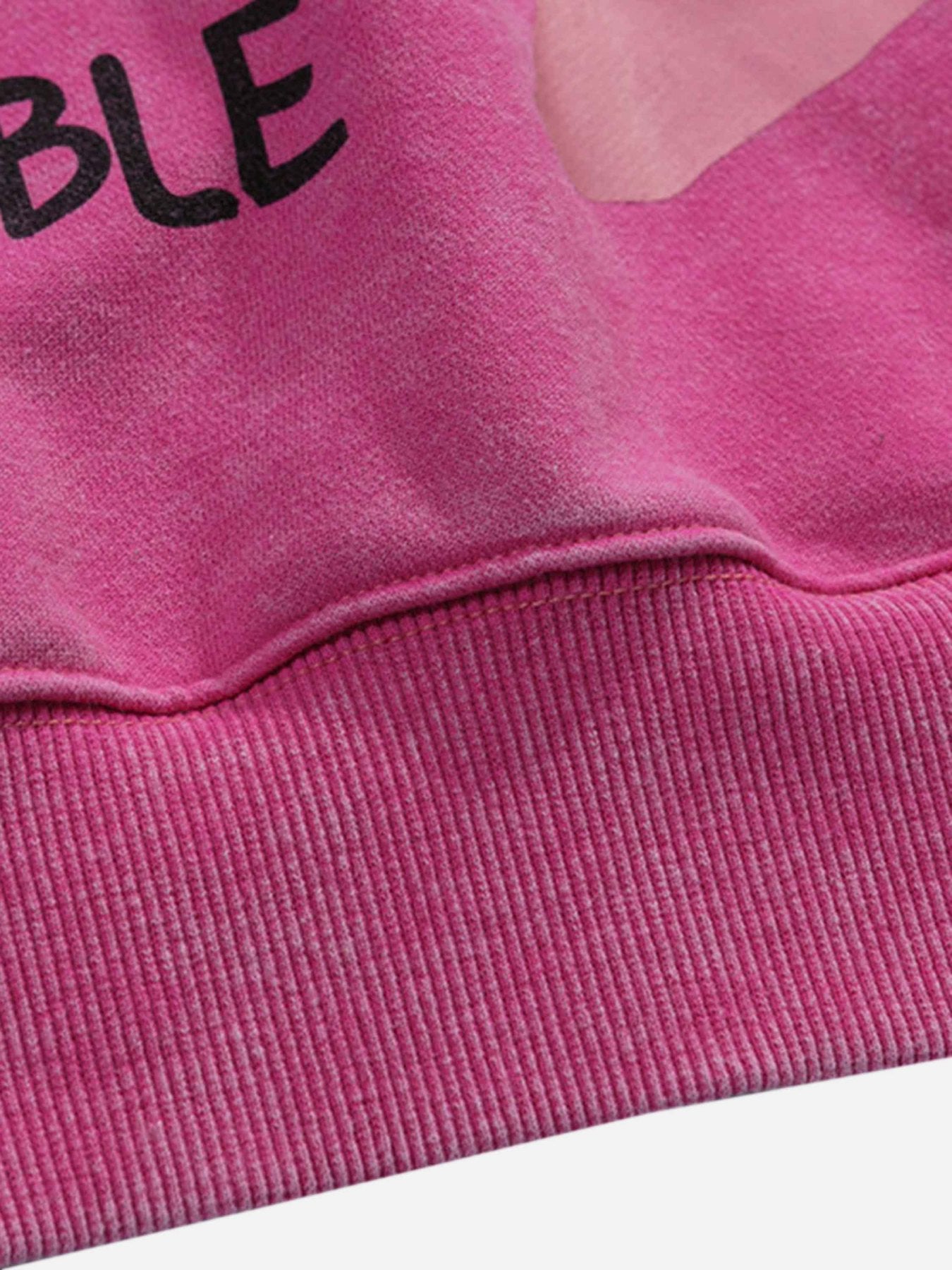 Alfabe Pentagram Baskılı Sweatshirt