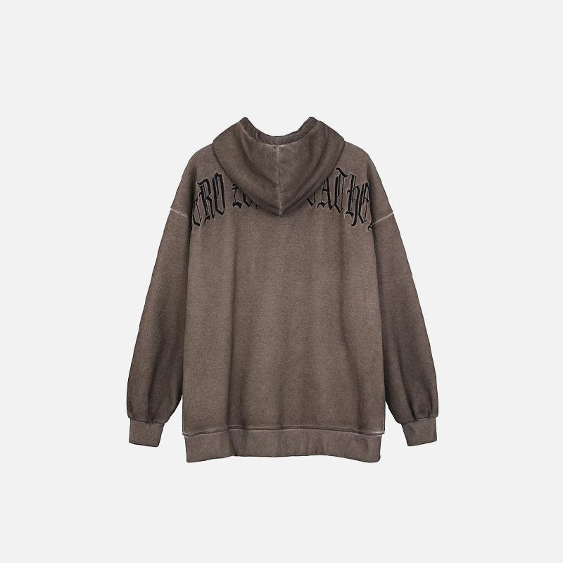Baskılı Old Hoodie