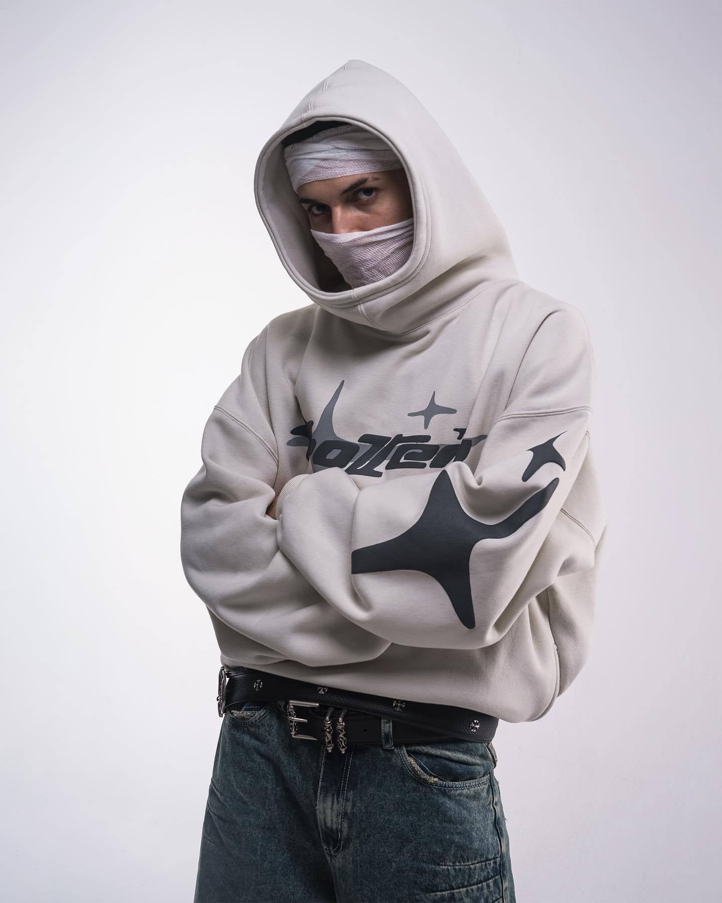 Y2K Galactic Flux Kapüşonlu Sweatshirt