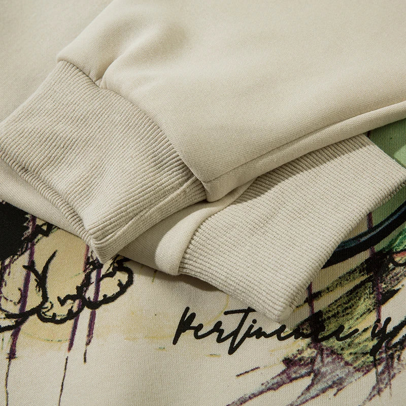 Y2K Kozmik Dreamer Kapüşonlu Sweatshirt