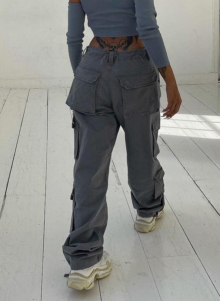 Her Yerde Cepli Denim Kargo Pantolon