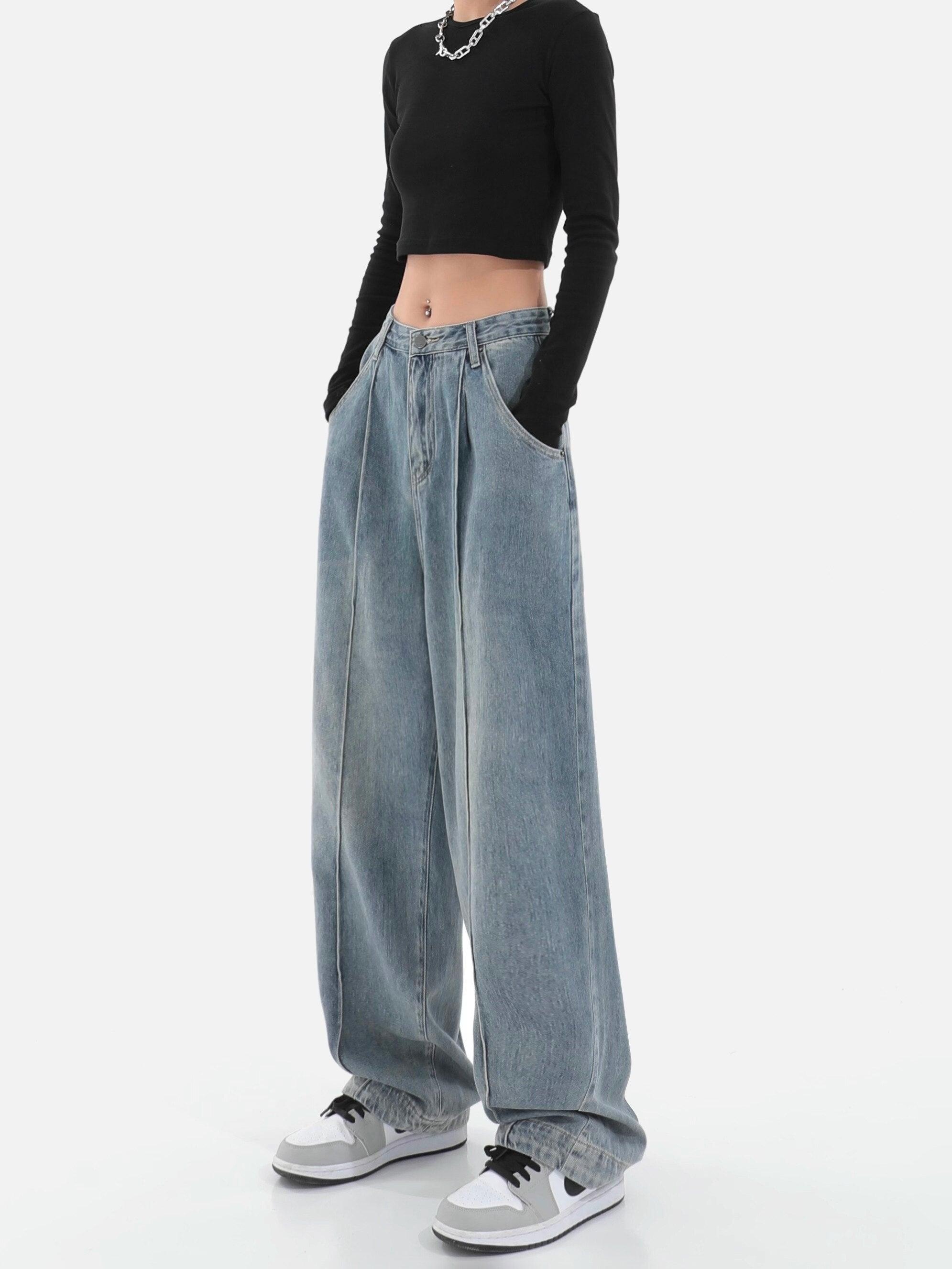 Geniş Paça Şalvar Denim Pantolon