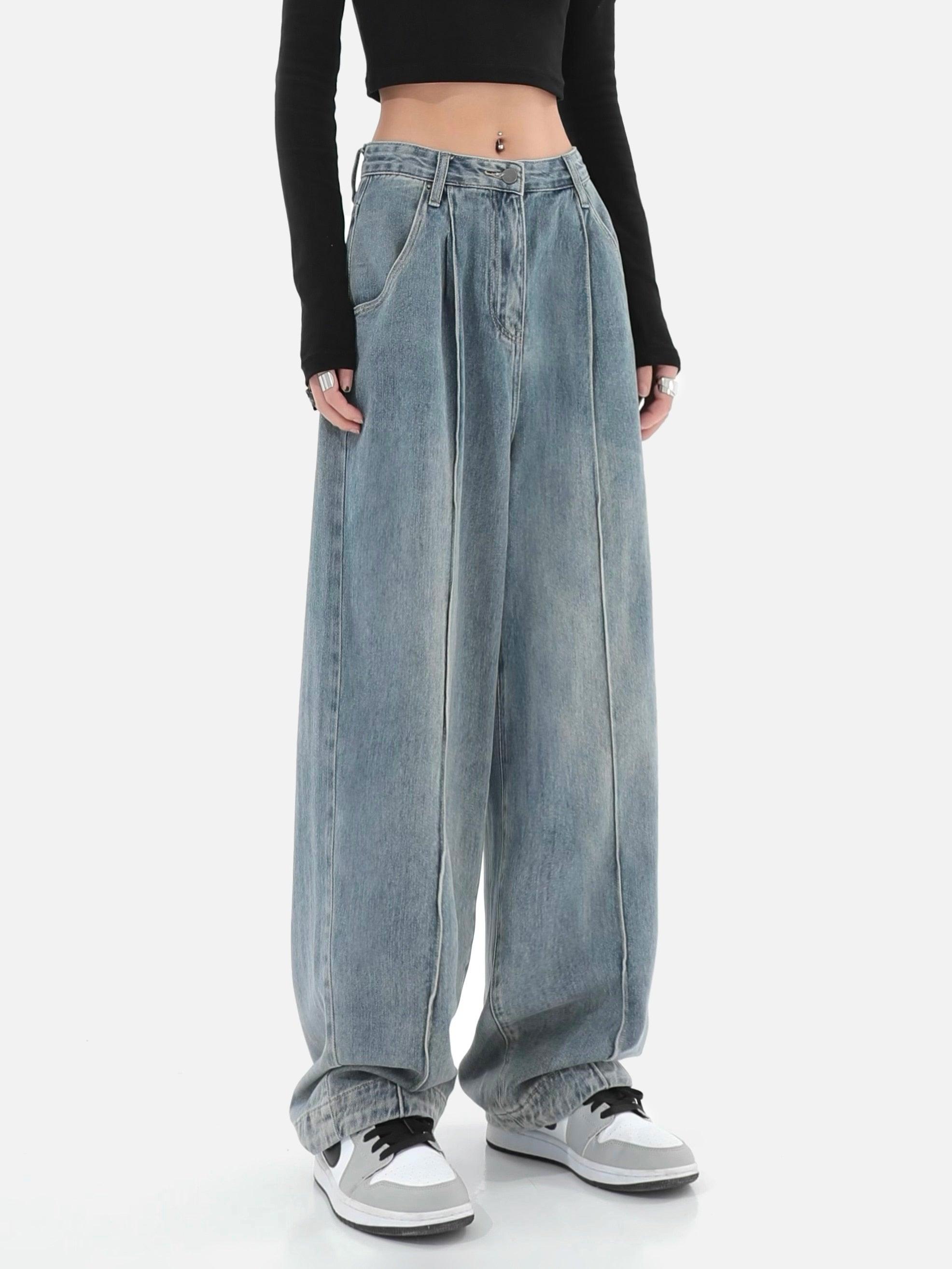 Geniş Paça Şalvar Denim Pantolon