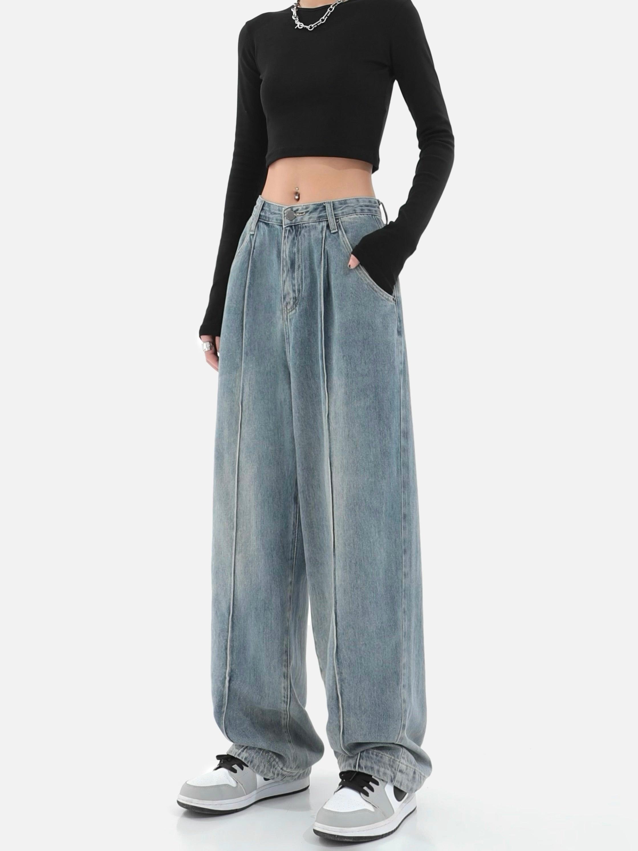 Geniş Paça Şalvar Denim Pantolon