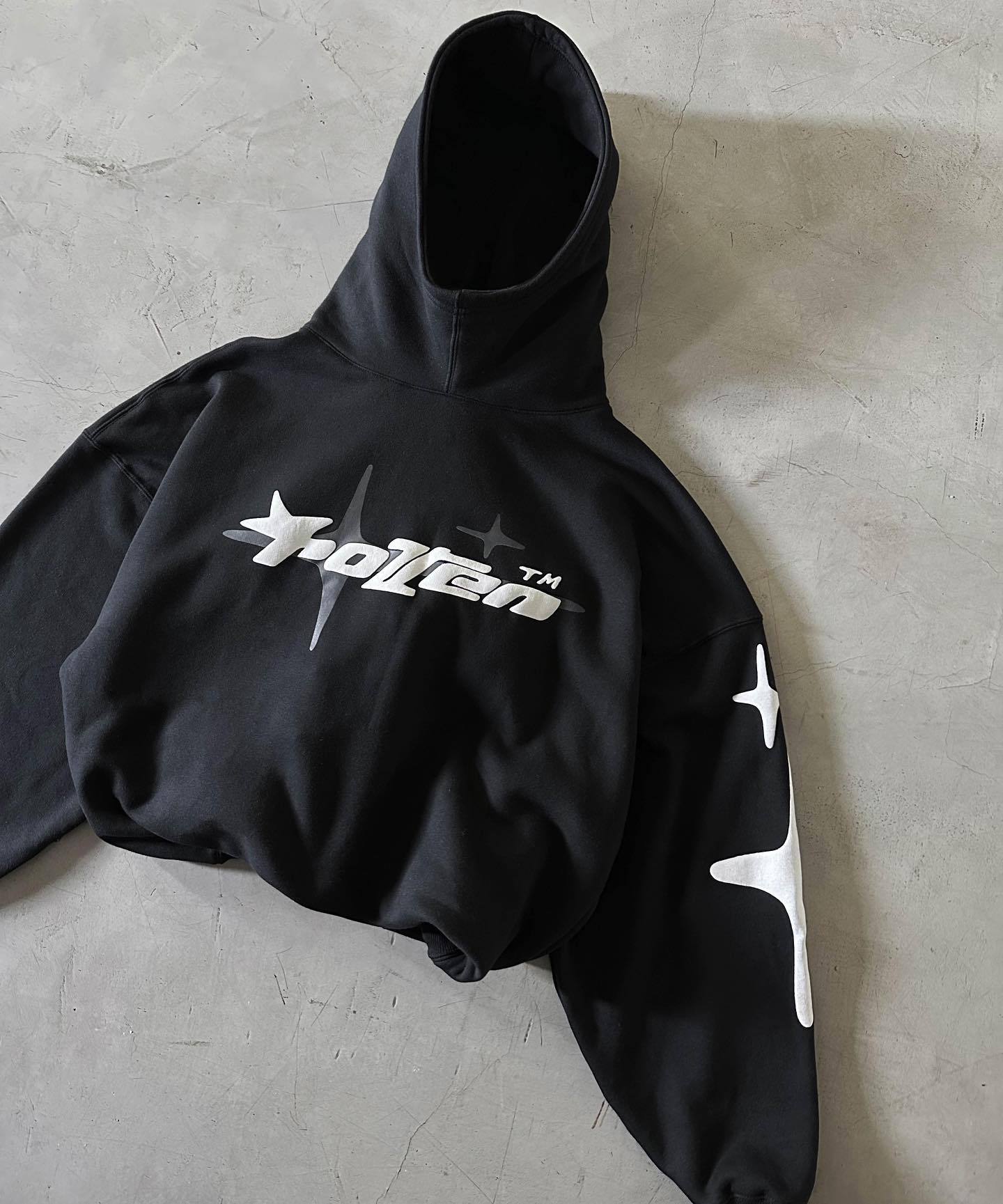Y2K Galactic Flux Kapüşonlu Sweatshirt
