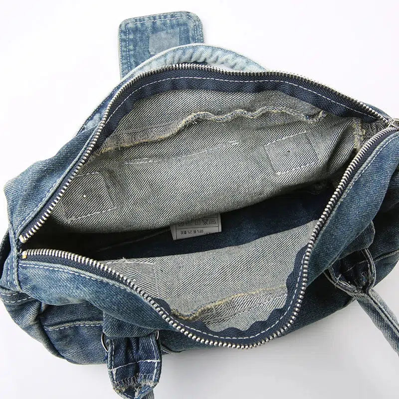 Y2K Star Denim Çanta