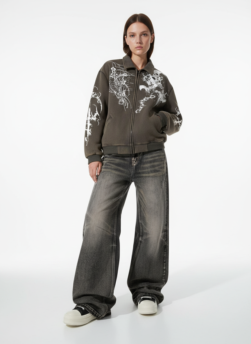 Vintage Yıkamalı Flared Jean | Yıpranmış