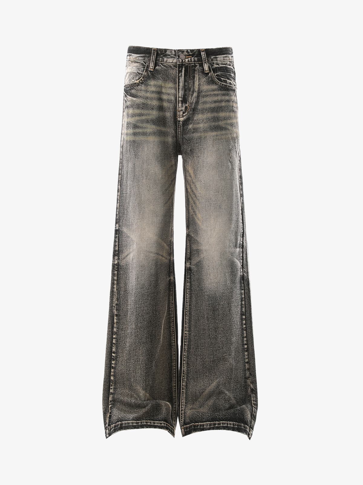 Vintage Yıkamalı Flared Jean | Yıpranmış