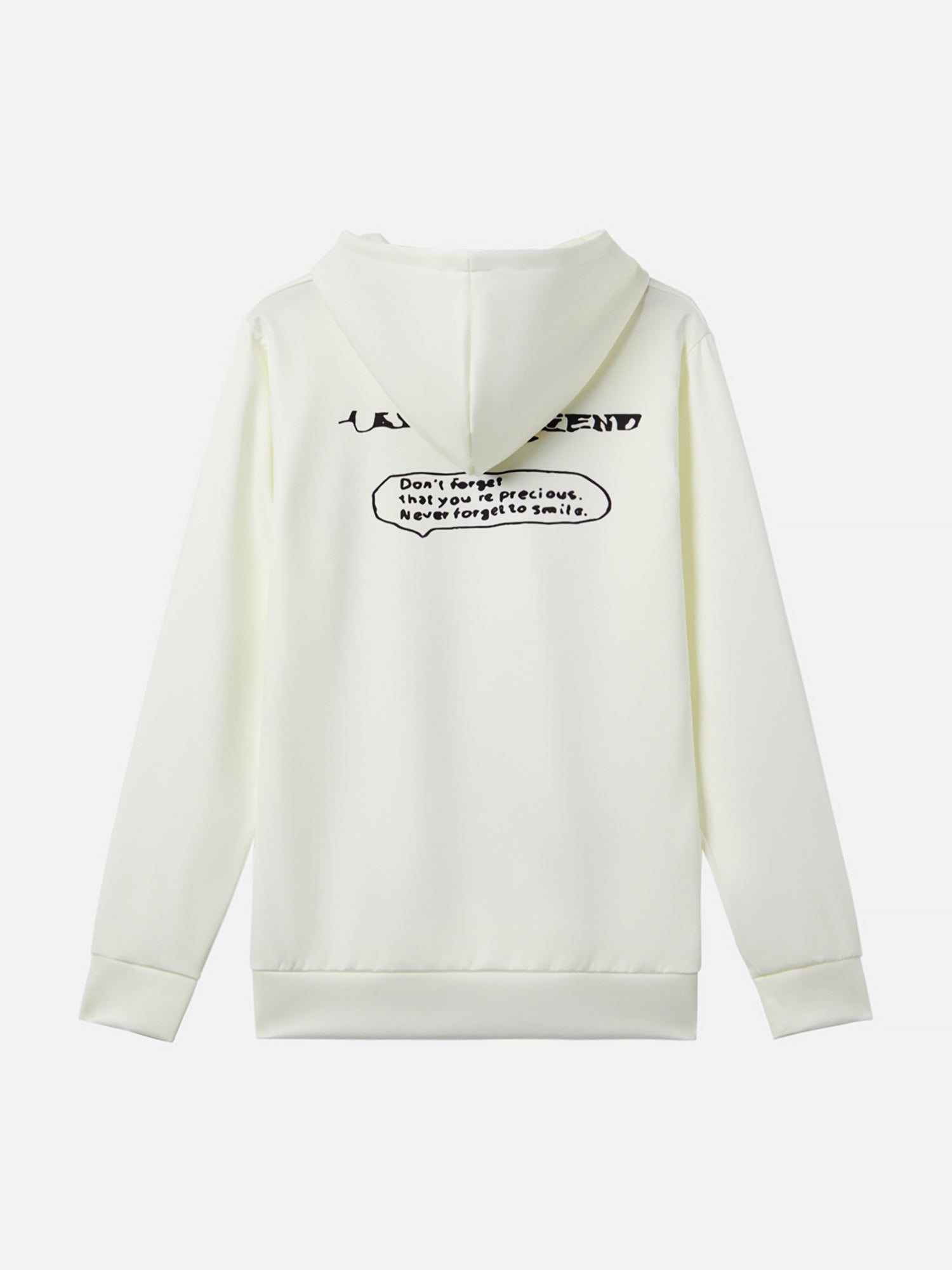 Çizgi Boyalı Karakter Hoodie