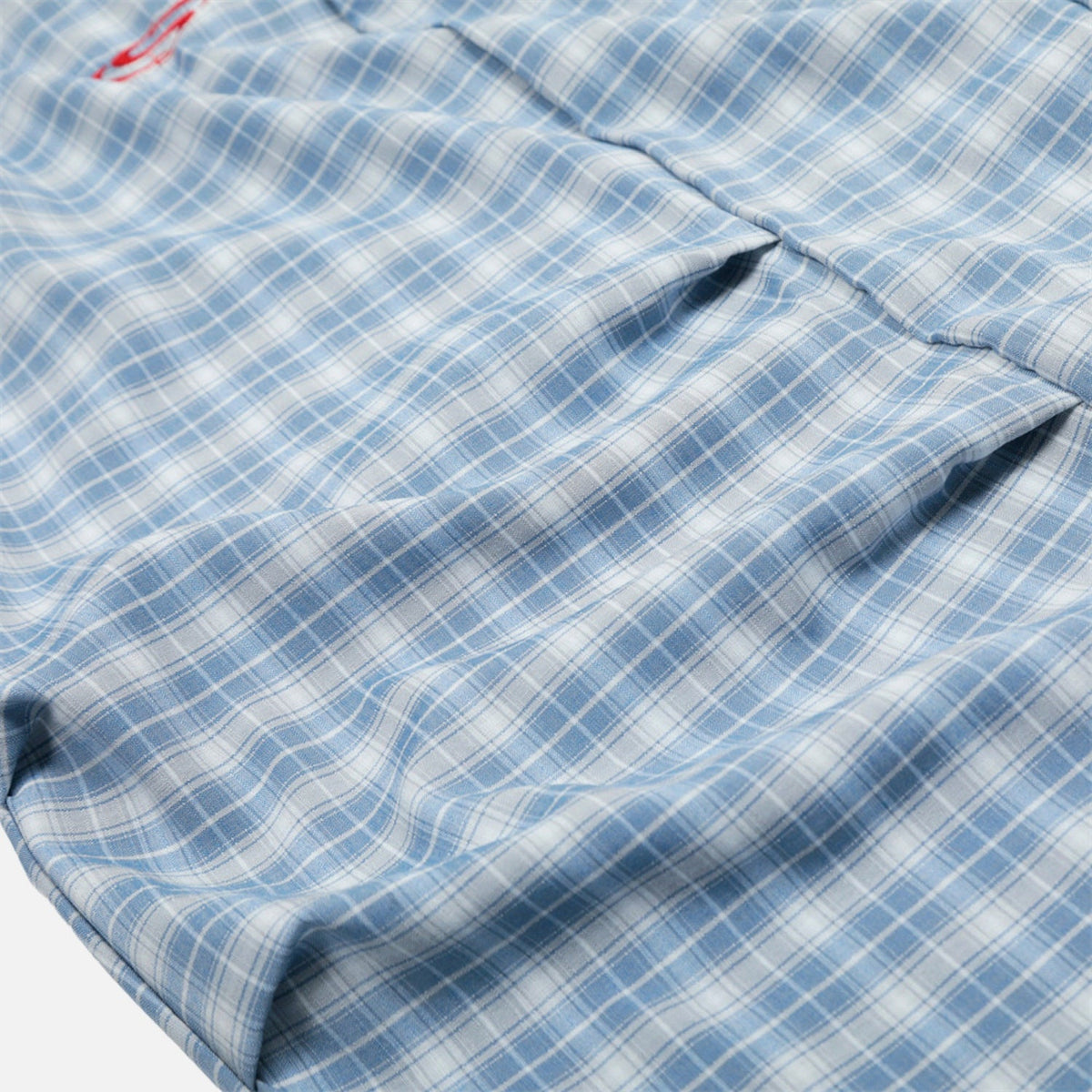 UrbanLaws Ekose Desenli Slouchy Slant Baggy Pantolon