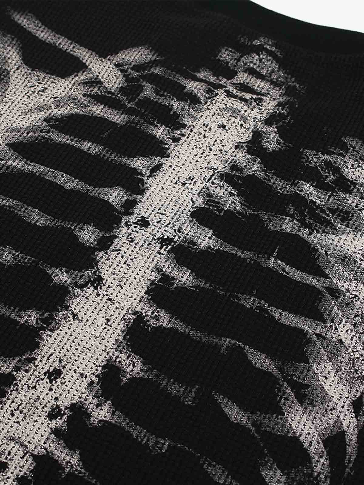Skeleton Waffle Sweatshirt – Limited Edition