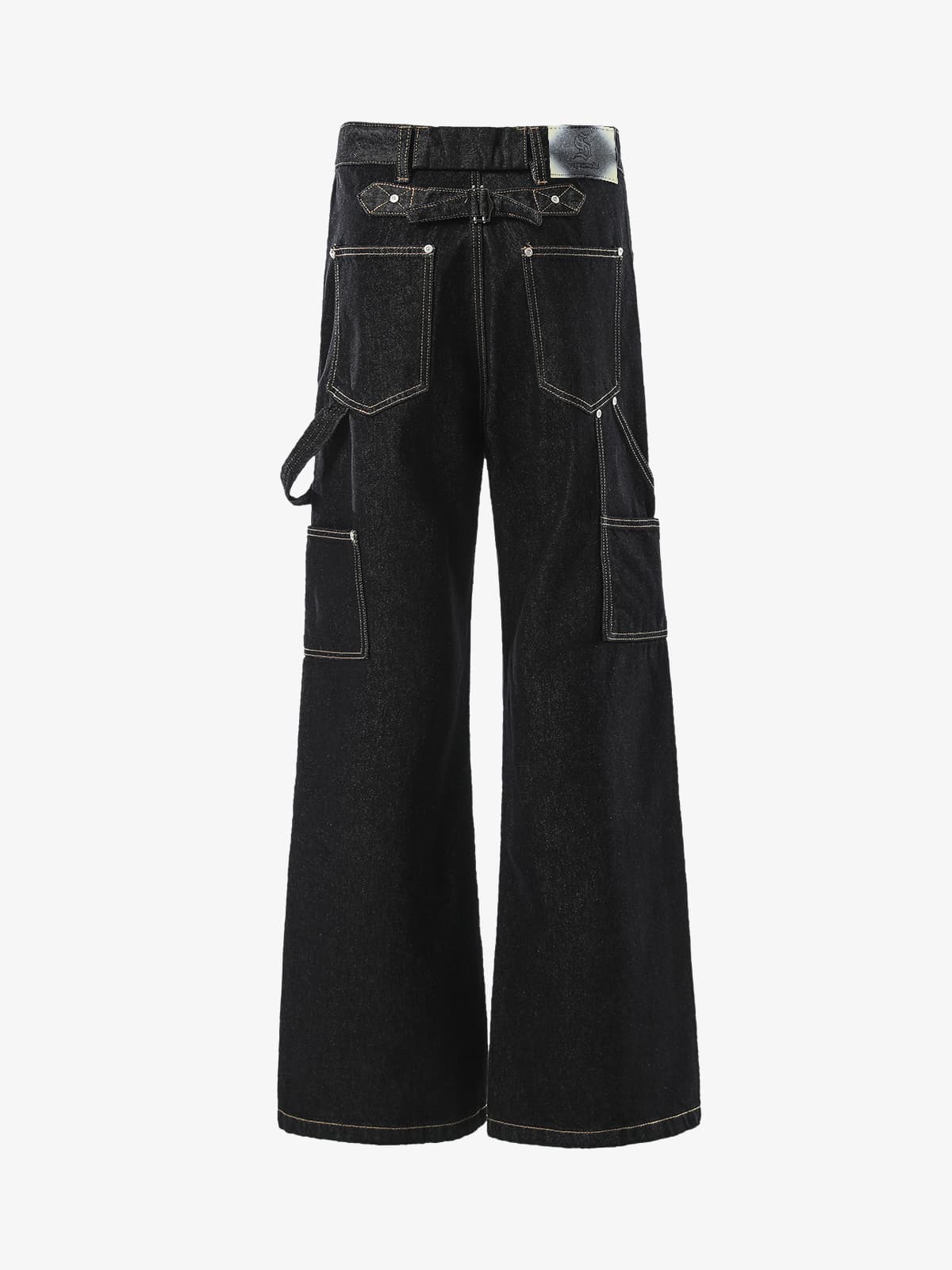 Vintage Baggy Jean | Düğmeli Pat & Dikiş Detay