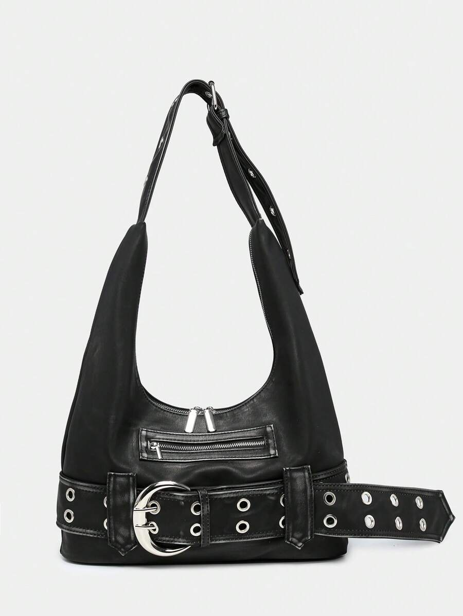 UrbanLaws Luxe Tokalı Eskitme Hobo Çanta