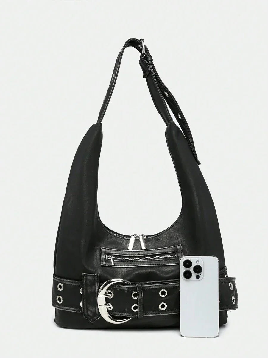 UrbanLaws Luxe Tokalı Eskitme Hobo Çanta