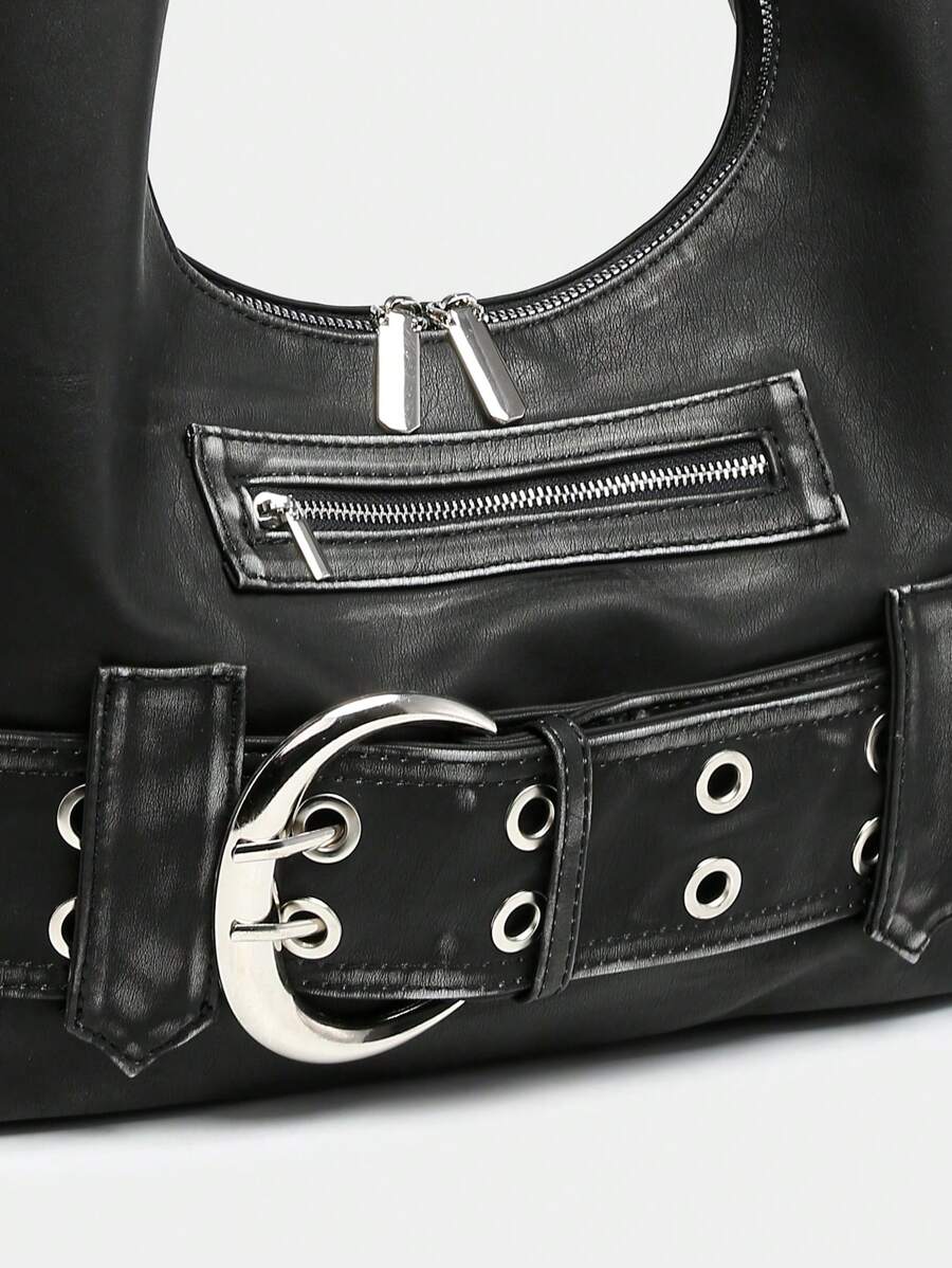 UrbanLaws Luxe Tokalı Eskitme Hobo Çanta