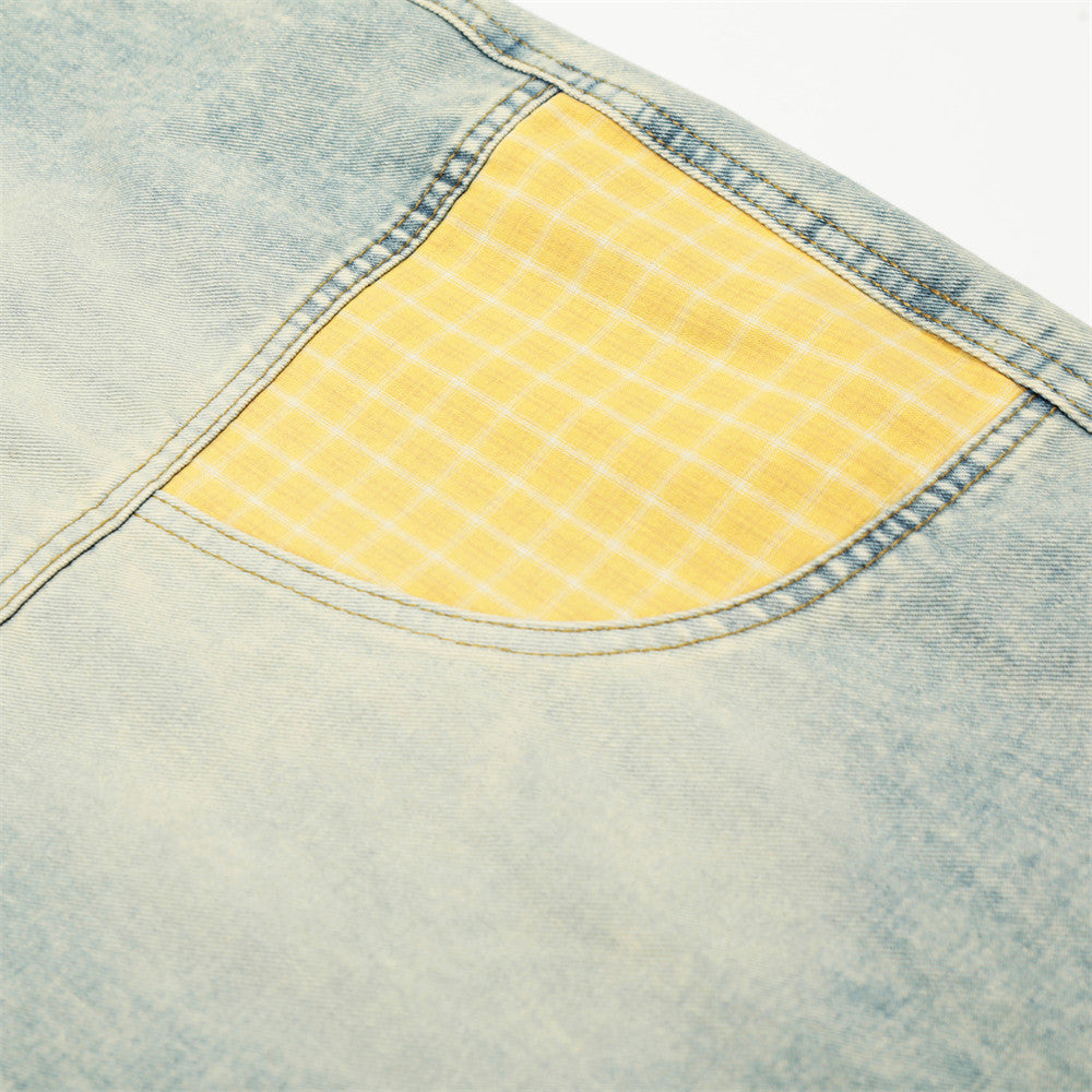 UrbanLaws Y2K Yıkamalı Bol Paça Denim Jean
