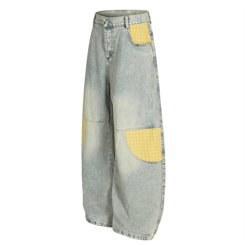 UrbanLaws Y2K Yıkamalı Bol Paça Denim Jean
