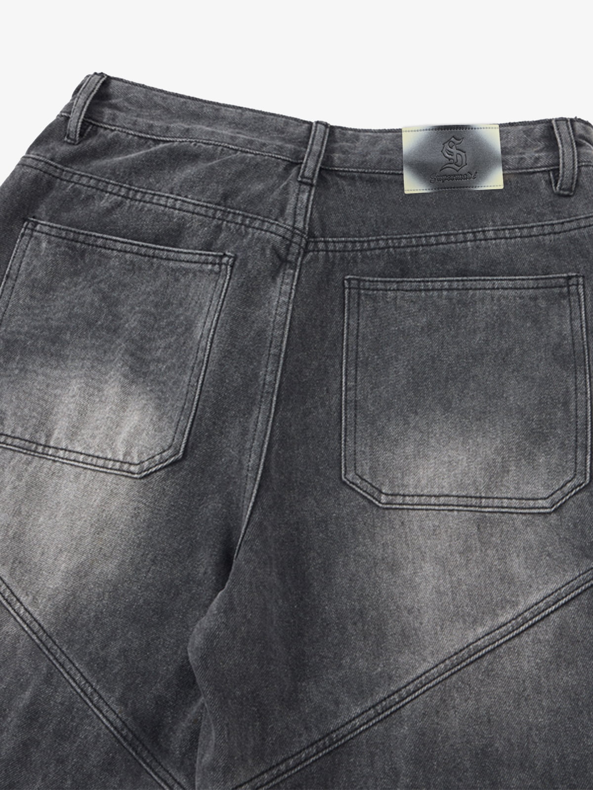 Vintage Yıkamalı Kargo Jean | Çok Cepli