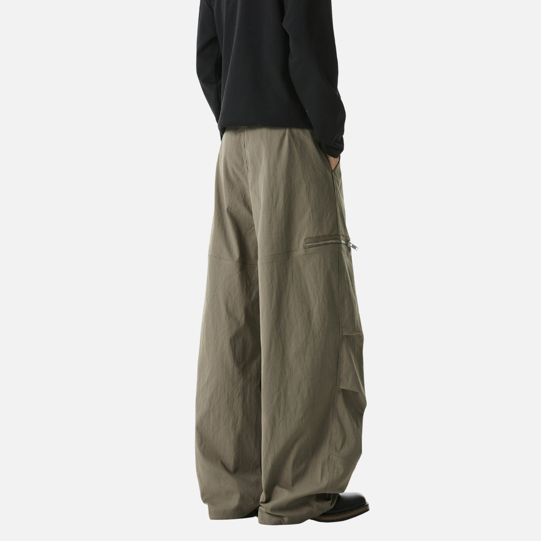 UrbanLaws Pileli Slant Cargo Baggy Pantolon
