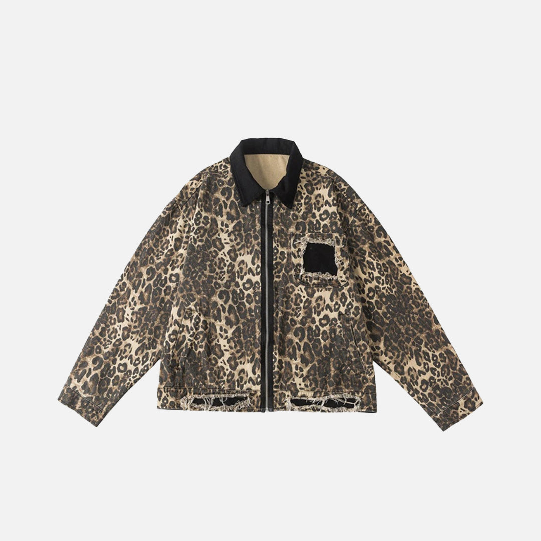 Fierce Pattern Leopard Jacket