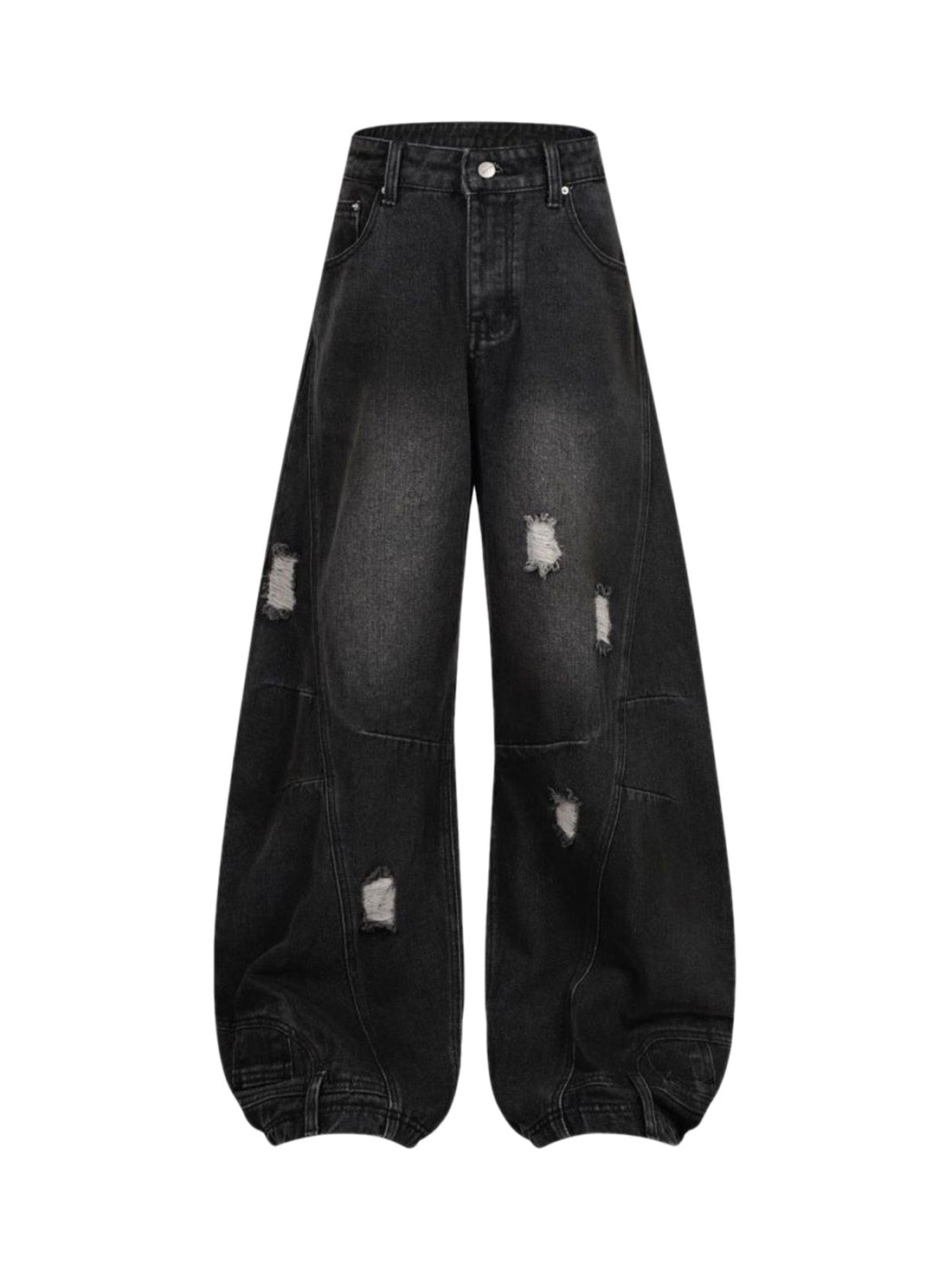 Yıkanmış Eskitme Detaylı Jean