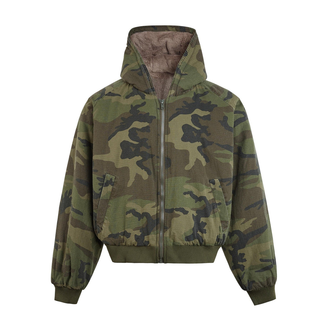 UrbanLaws Retro Kamuflaj Desenli Streetwear Ceket