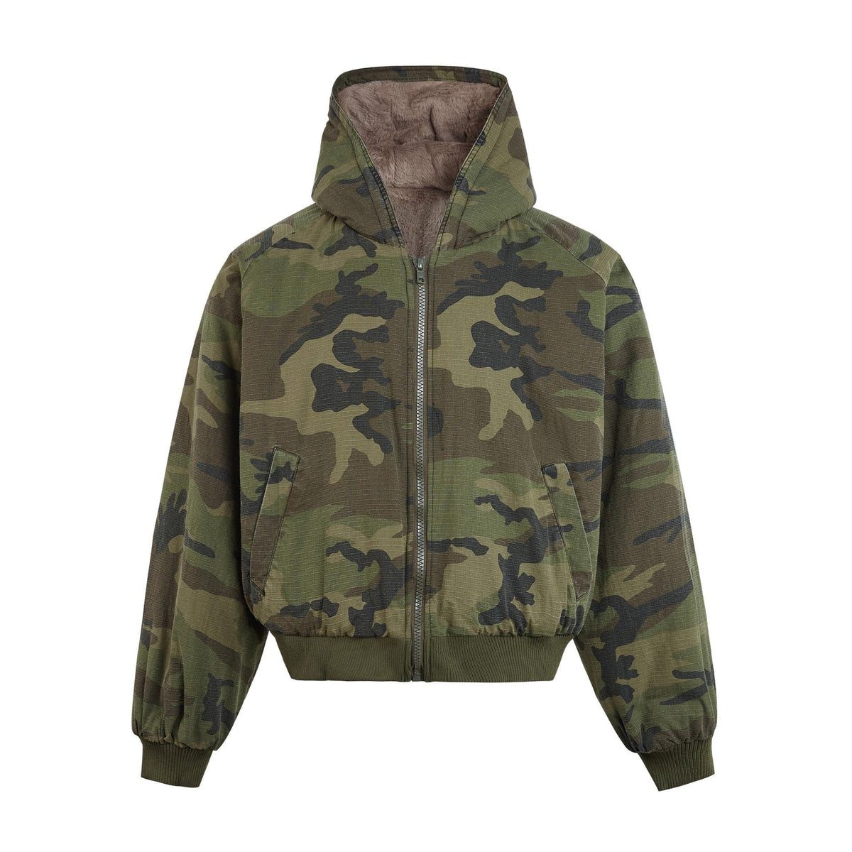 UrbanLaws Retro Kamuflaj Desenli Streetwear Ceket
