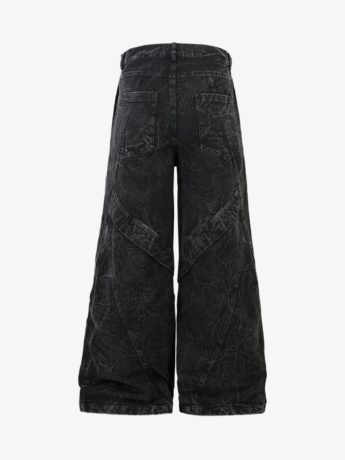 High Street Fonksiyonel Tasarım Tie-Dye Bol Jean