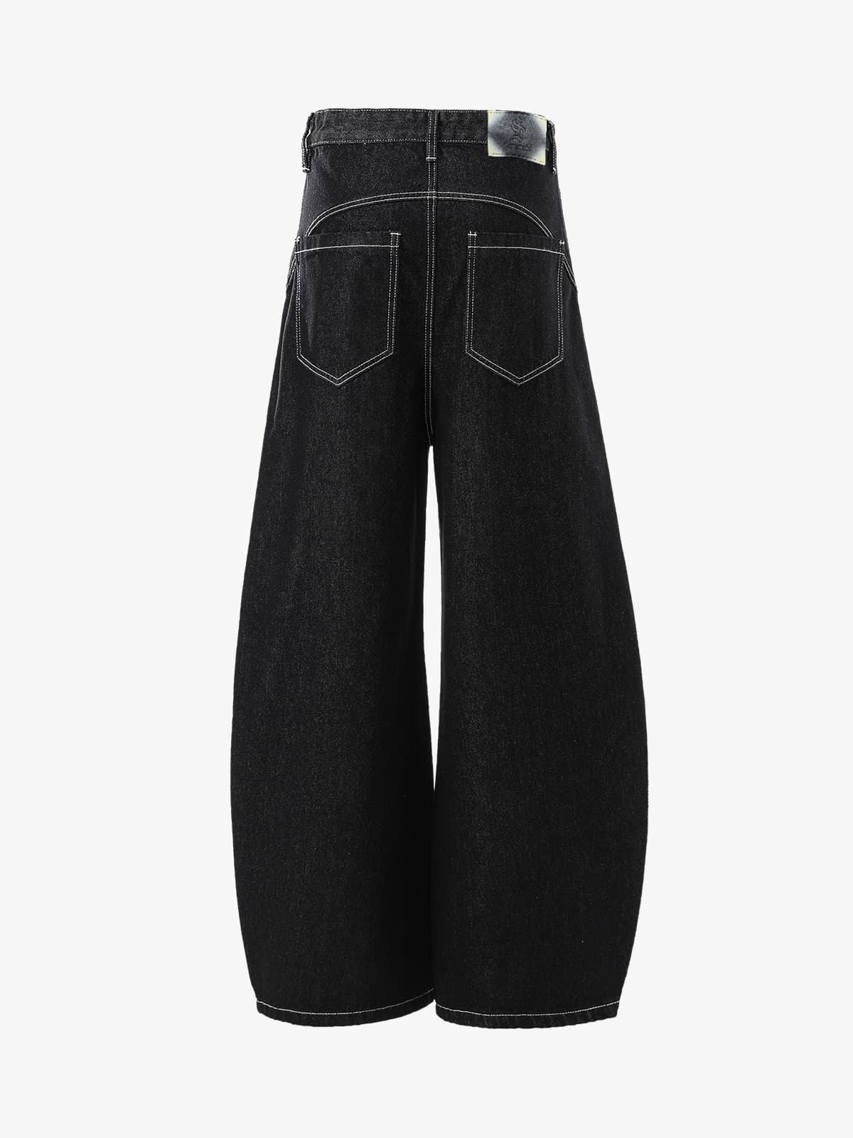 Vintage Kontrast Dikişli Jean | Hançer Paça