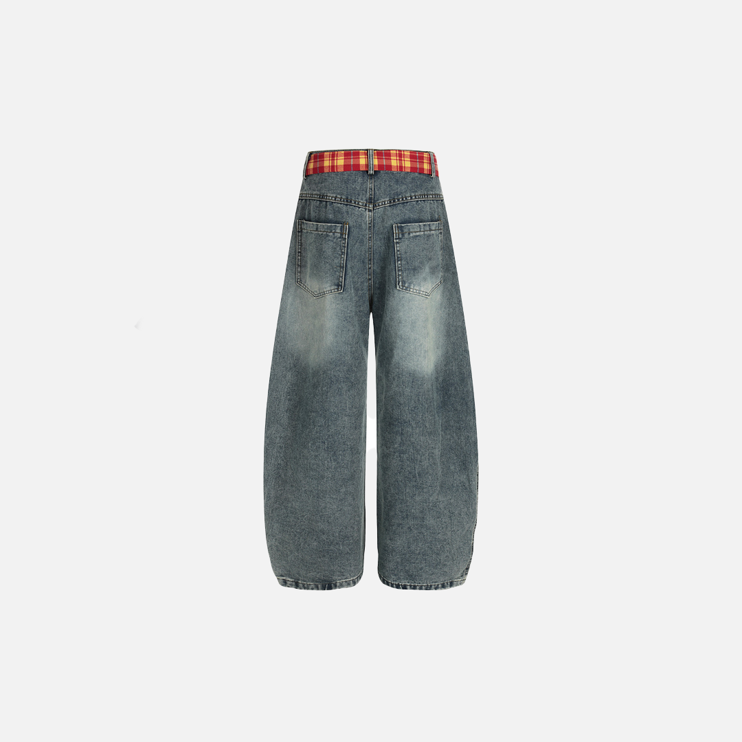 UrbanLaws Özel Tasarım Y2K Wide Leg Denim Pantolon – Five-Star