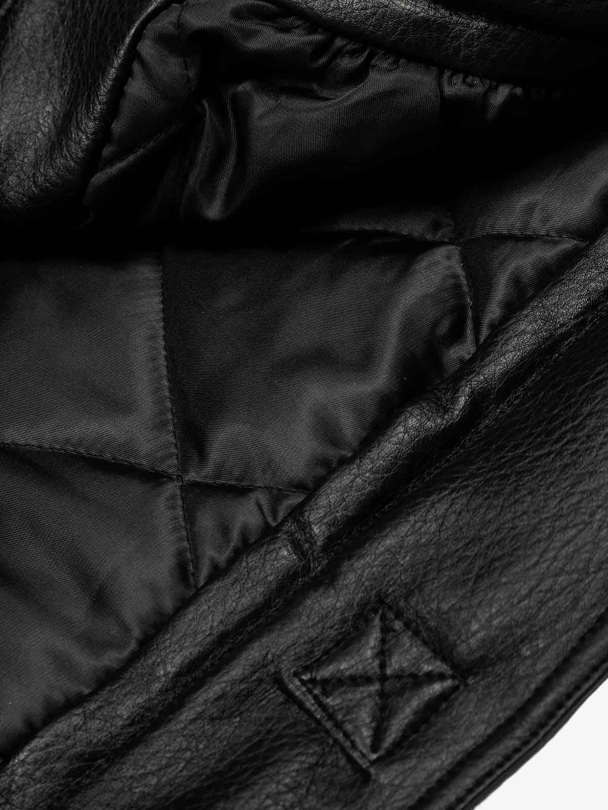Çıkarılabilir Kürklü PU Bomber Ceket | Çok Cepli