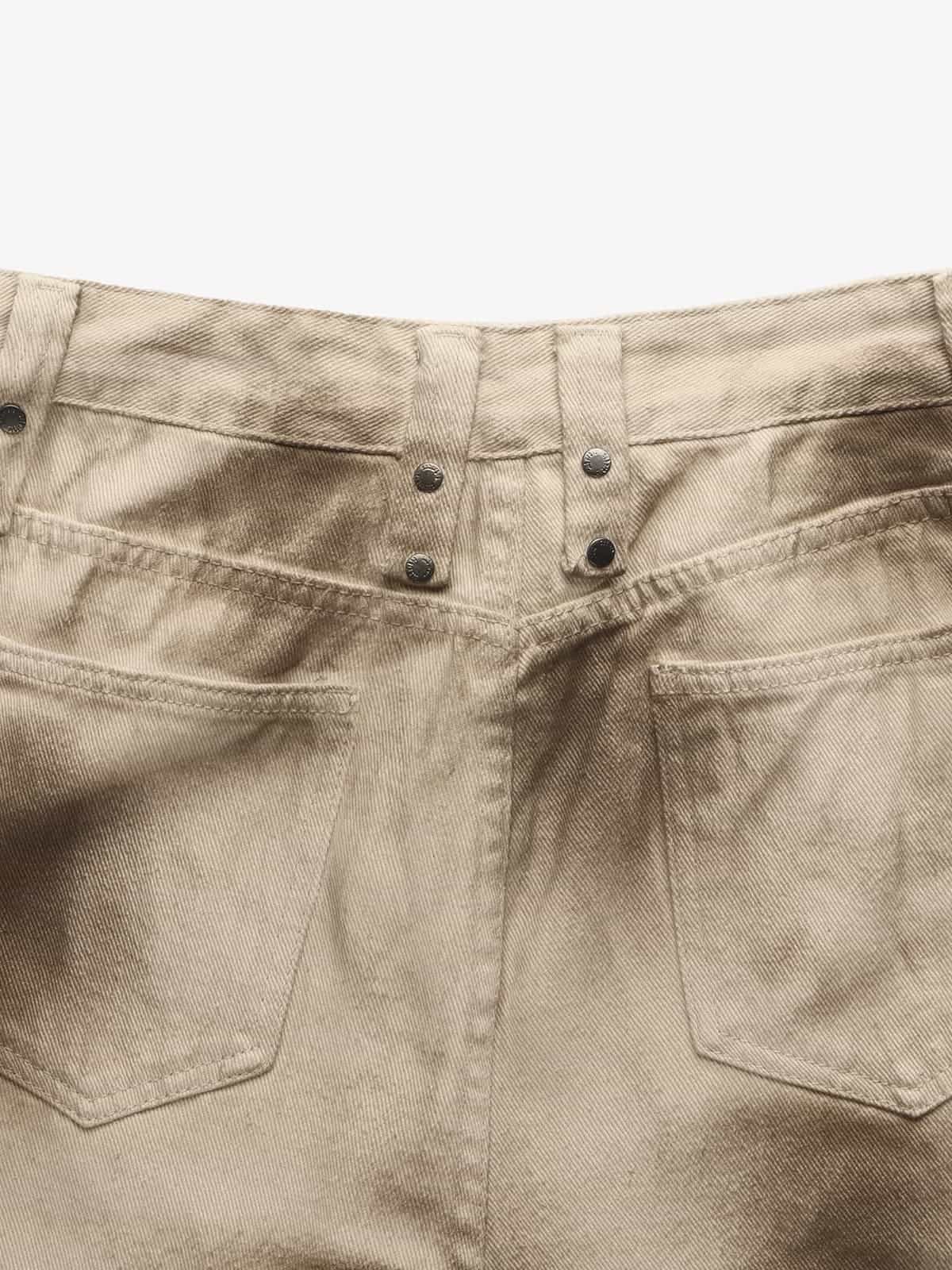 Retro Ağır Yıkamalı Barrel Cargo Jean | Gradien
