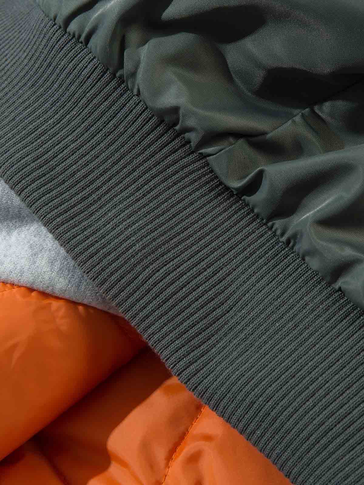 Vintage Kürklü Kapüşonlu Şişme Bomber Ceket