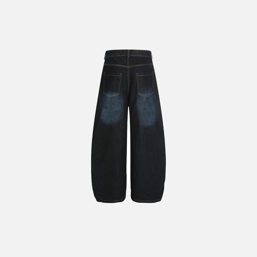 Vibrant Plaid Patchwork Punk Wide Leg Jeans