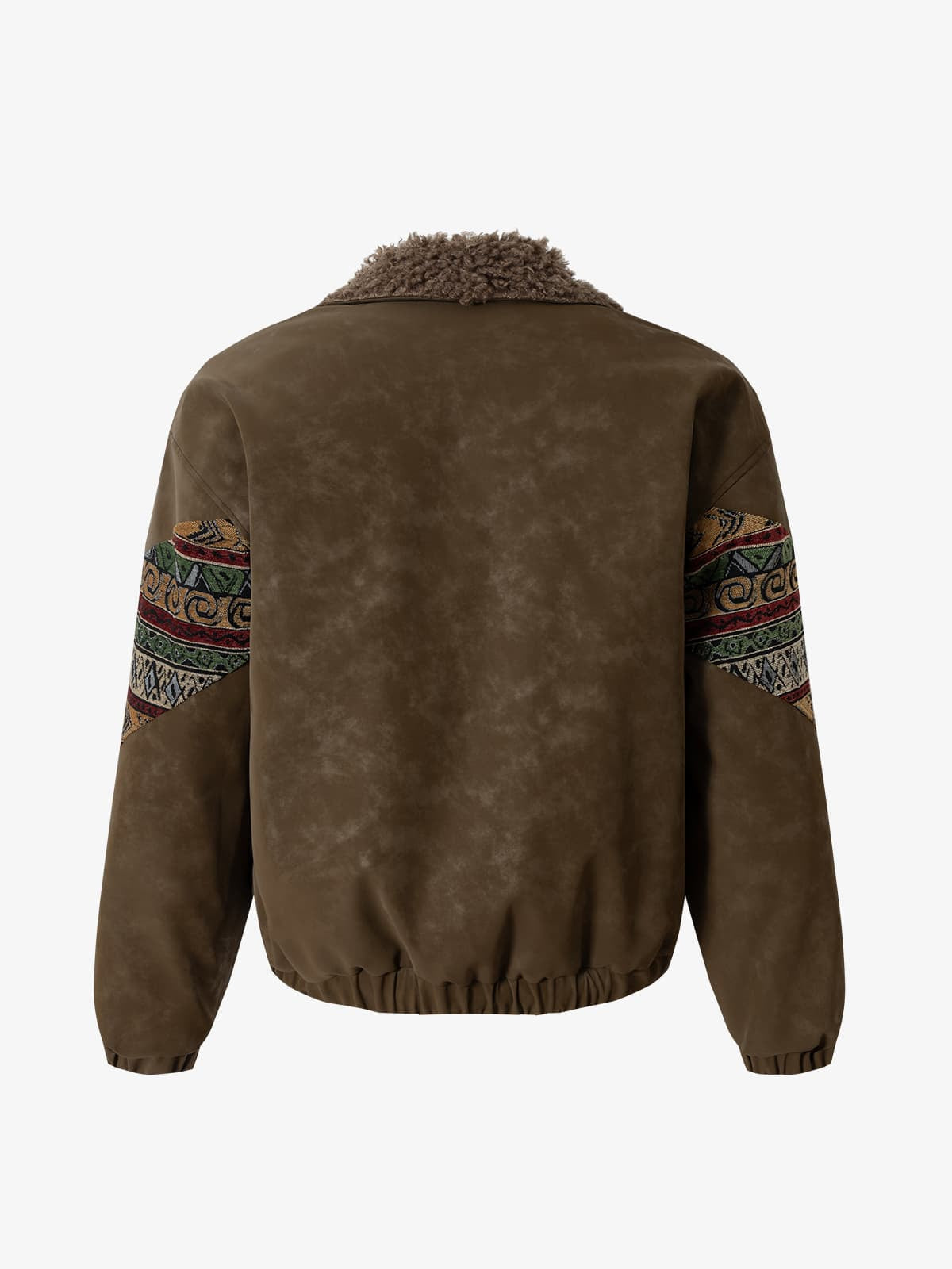 Vintage Deri Sherpa Ceket | Patchwork & Pamuk