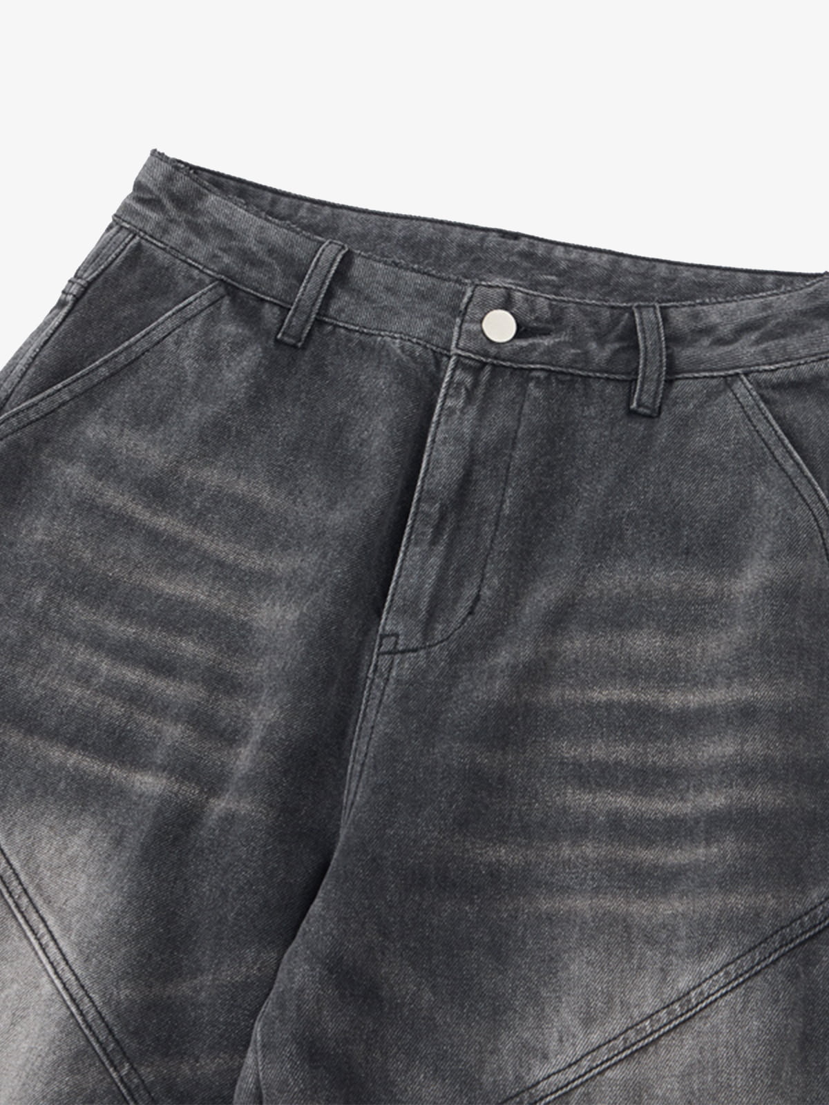 Vintage Yıkamalı Kargo Jean | Çok Cepli