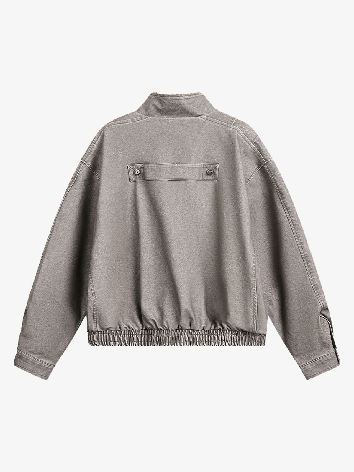 Retro Dik Yaka PU Deri Bomber Ceket