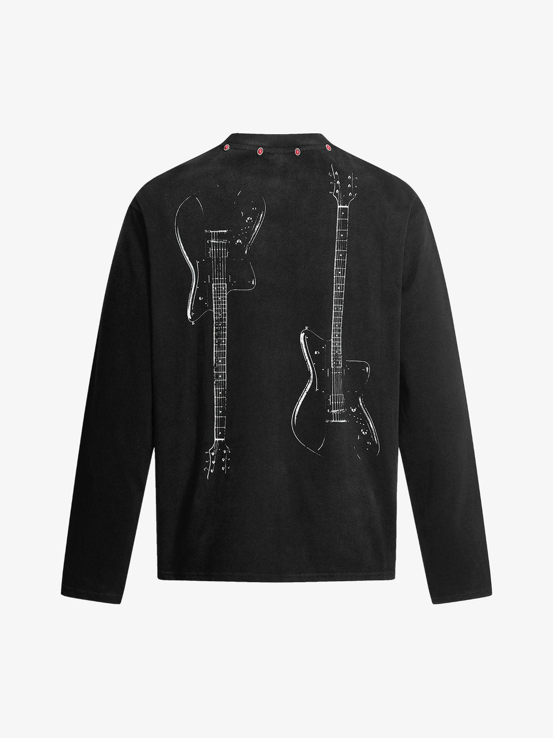 UrbanLaws Sokak Modası Retro Rivet Design Hip-Hop Long Sleeve Tee