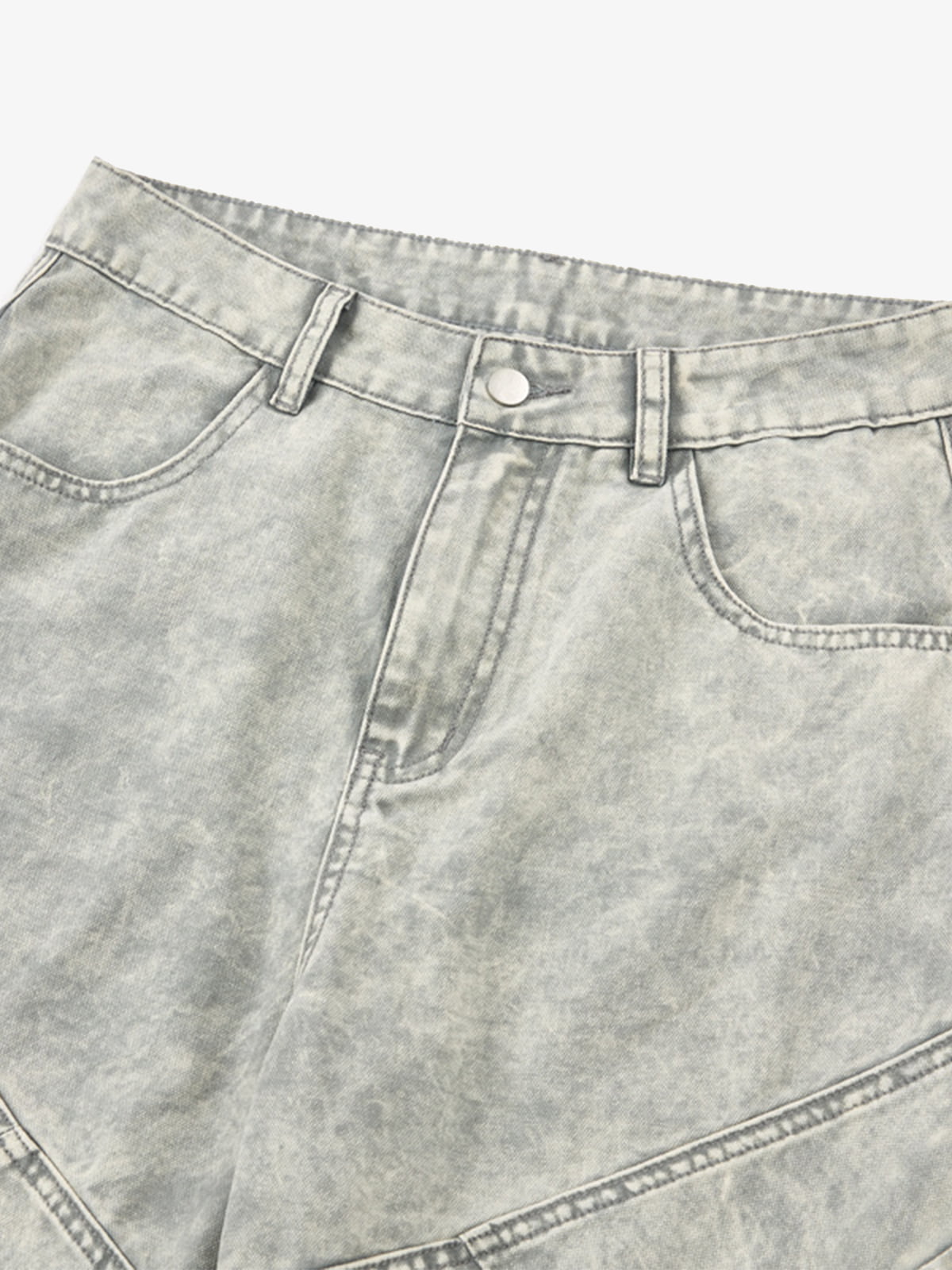 Vintage Yıkamalı Barrel Jean | Multi-Pocket