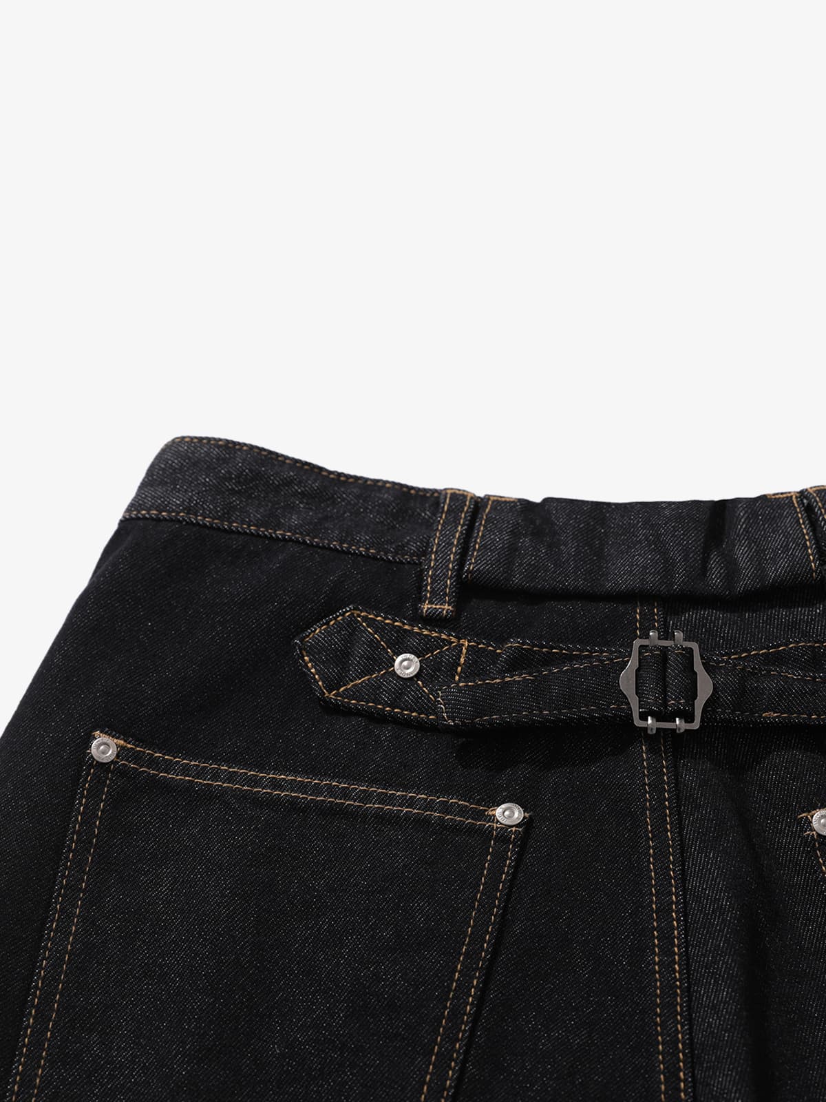 Vintage Baggy Jean | Düğmeli Pat & Dikiş Detay