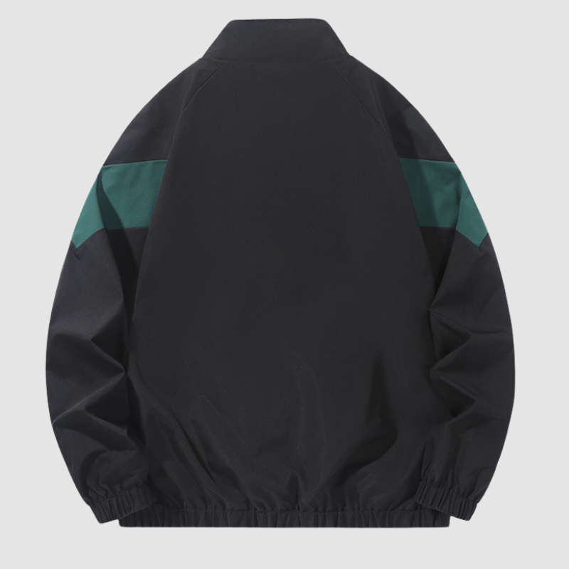 UrbanLaws Sokak Modası Renk Bloklu Stand-Collar Jacket