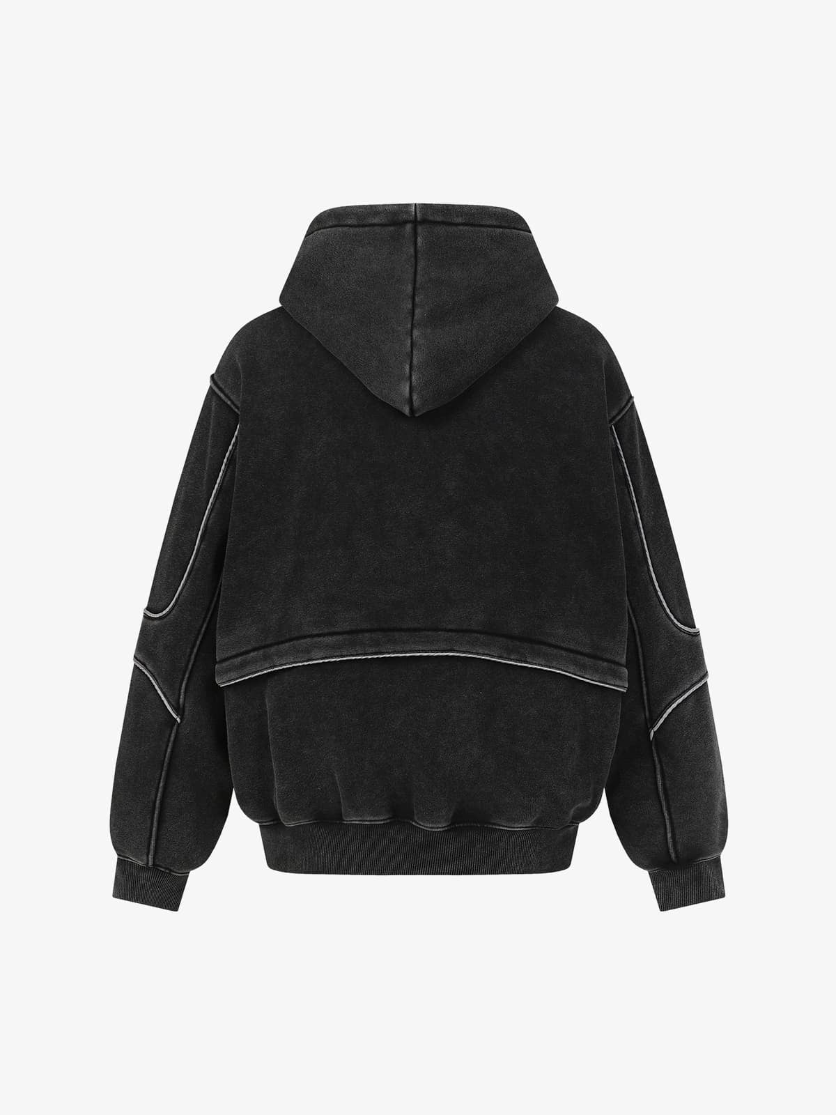 Deconstructed Retro Patchwork Hoodie | Oversize Fit