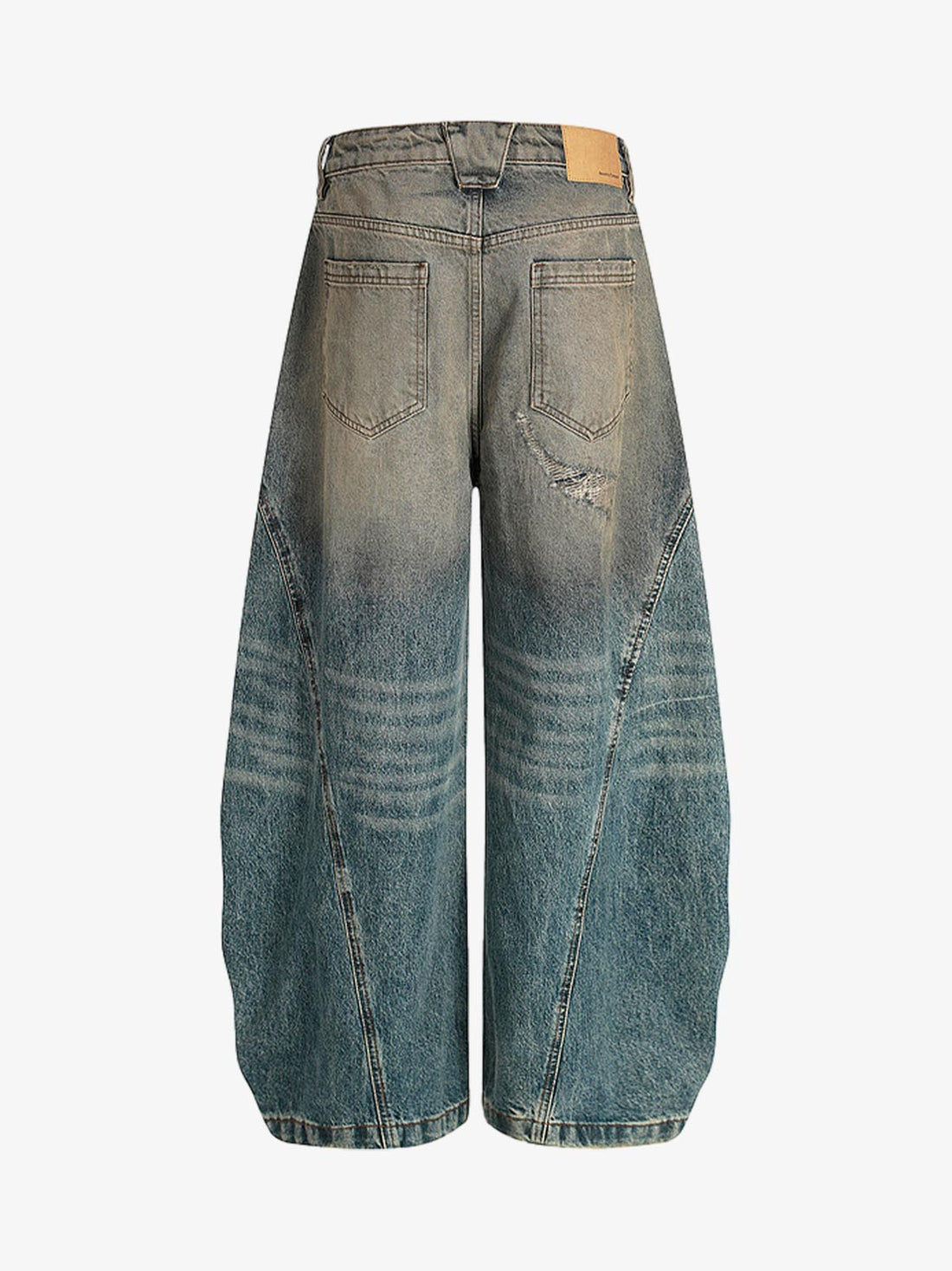 UrbanLaws Sokak Modası Mud-Dyed Distressed Barrel Denim