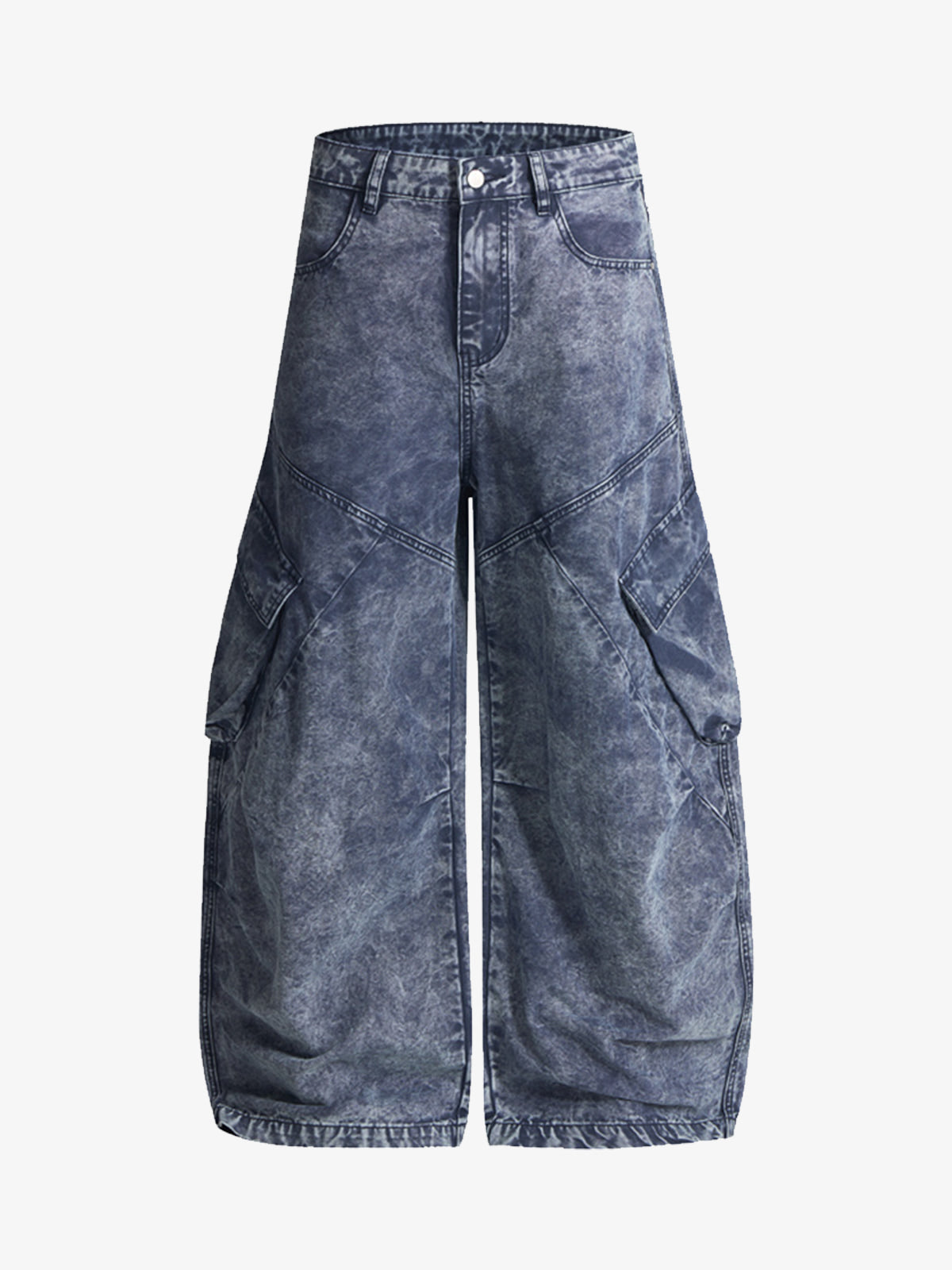 Vintage Yıkamalı Barrel Jean | Multi-Pocket