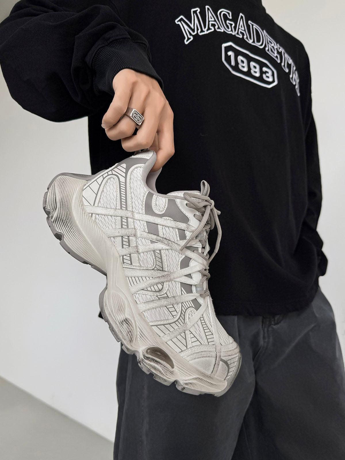 UrbanLaws Sokak Modası Lace-Up Dirty Style Chunky Spor Ayakkabı
