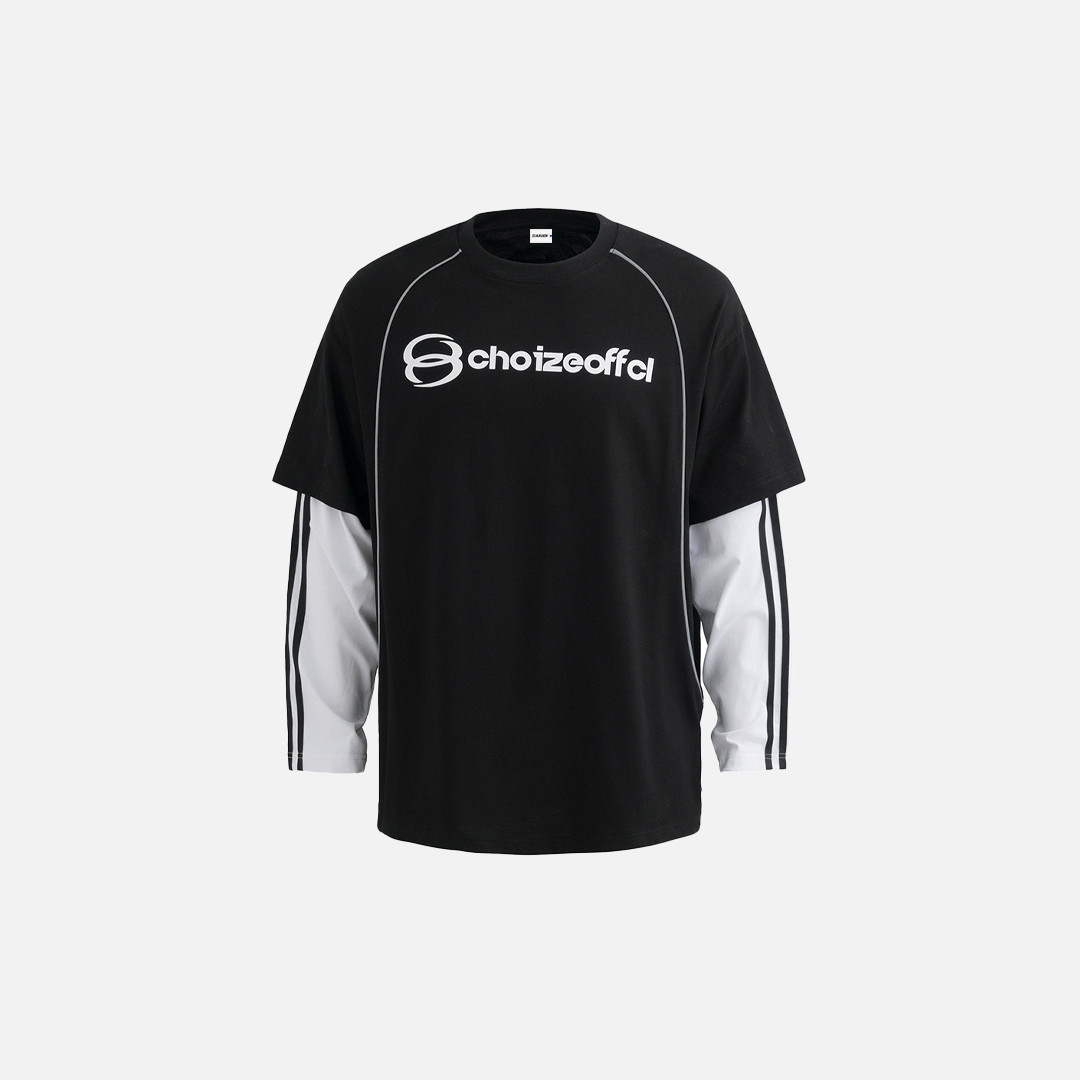 UrbanLaws Sokak Modası Letter Print Long Sleeve Tee