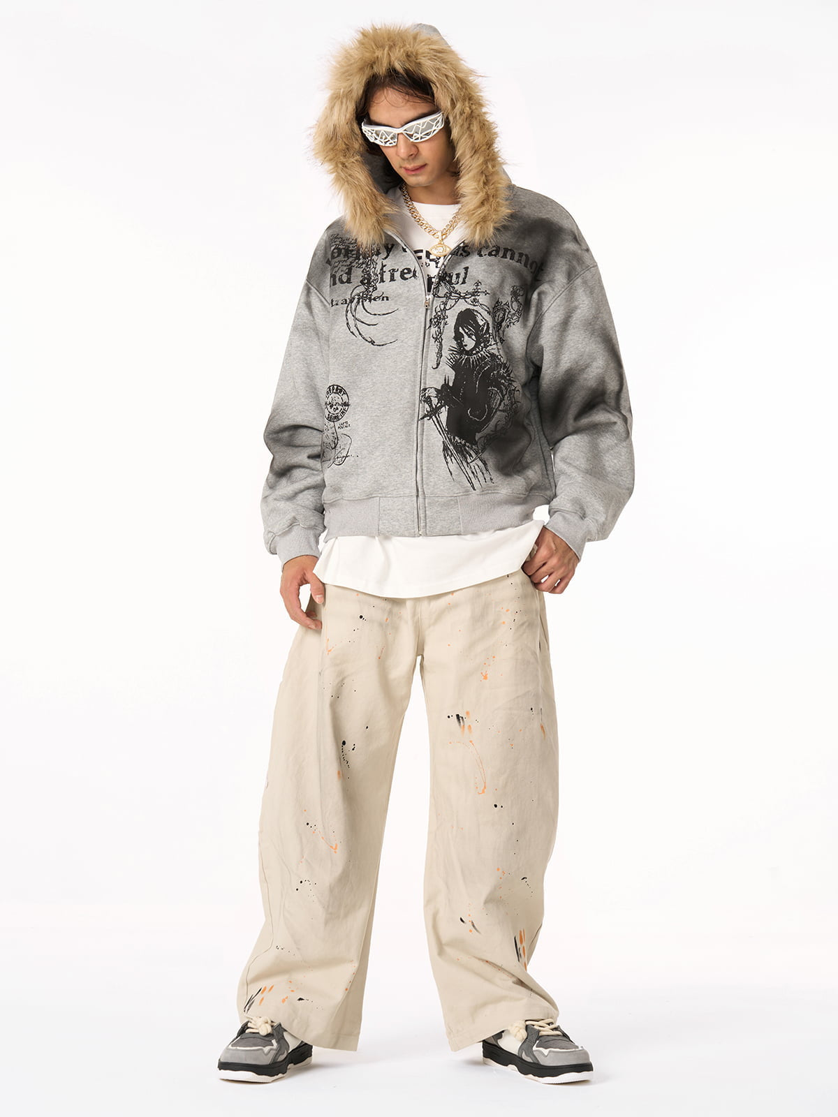 Limited Edition Graphic Hooded Ceket