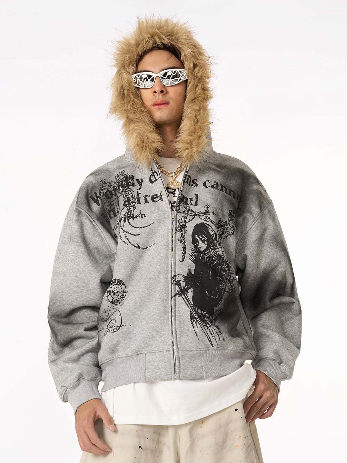 Limited Edition Graphic Hooded Ceket