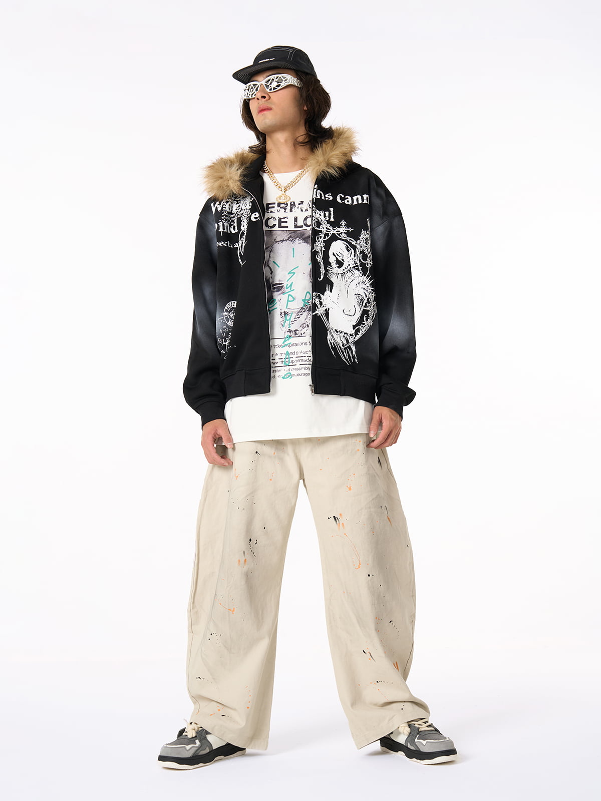 Limited Edition Graphic Hooded Ceket